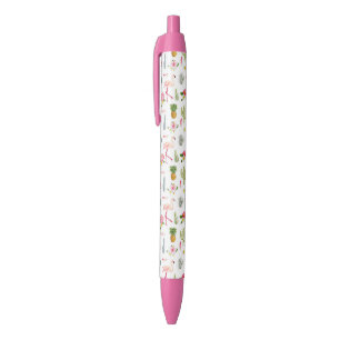 Flamingo-Kaktus-Ananas-Hibiskus-Muster Kugelschreiber