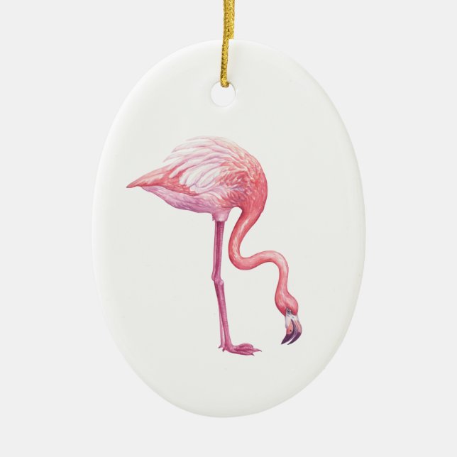 Flamingo Keramik Ornament (Vorne)