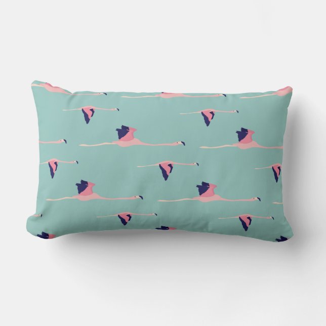 Flamingo-Kissen Lendenkissen (Vorderseite)