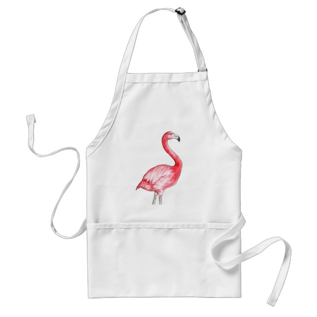 Flamingo-Kunst Schürze (Vorne)
