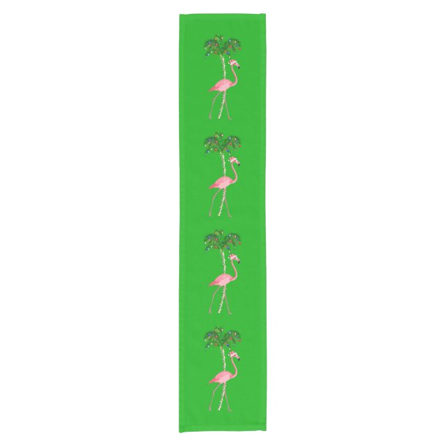 Flamingo Kurzer Tischläufer (Vorderseite)