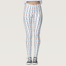 Flamingo-Leggings - kleines Logo
