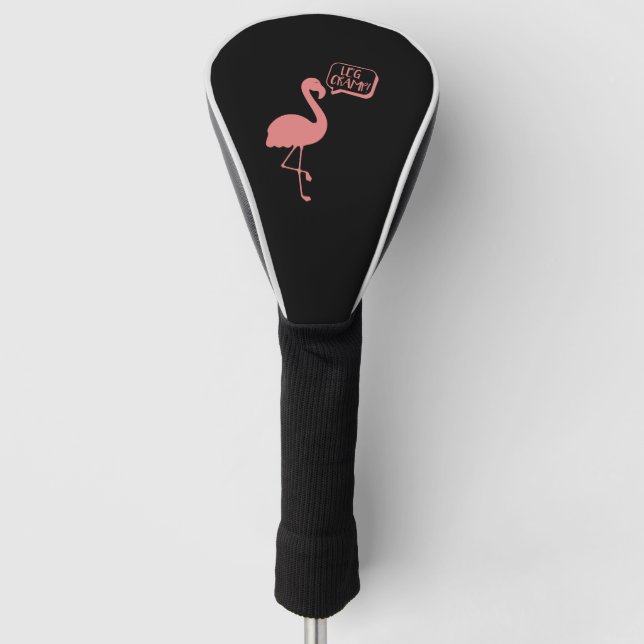 Flamingo Leg's Cramp Golf Headcover (Vorderseite)