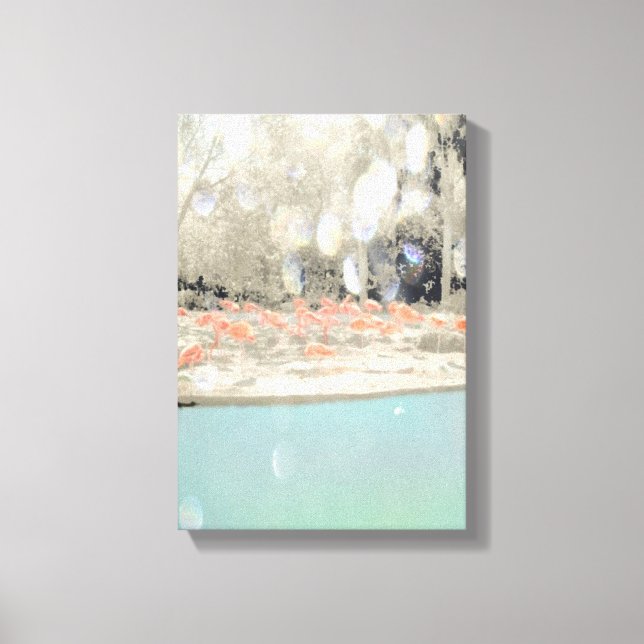Flamingo Leinwand Art (Vorderseite)