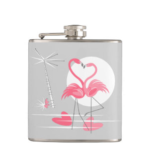 Flamingo-Liebe Flachmann