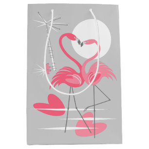 Flamingo Liebe Geschenksack Medium Mittlere Geschenktüte