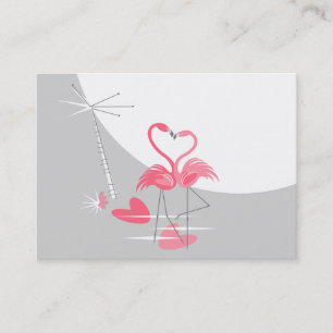 Flamingo Liebe Große Mond Visitenkarte mächtig