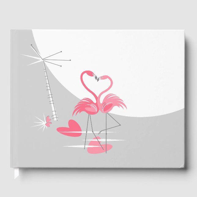 Flamingo Liebe Große Mondnamen Daten zurück Gästebuch (Vorderseite)
