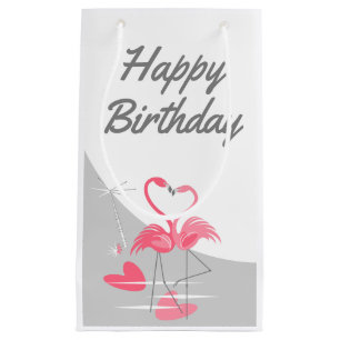 Flamingo Liebe Grosser Mond Glückwunsch Geburtstag Kleine Geschenktüte
