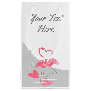 Flamingo Liebe Grosser Mond Ihr Text klein Kleine Geschenktüte