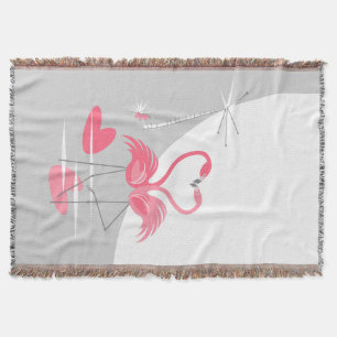 Flamingo Liebe Grosser Mondwurf Decke vertikal