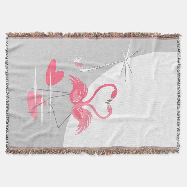 Flamingo Liebe Grosser Mondwurf Decke vertikal (Vorderseite)