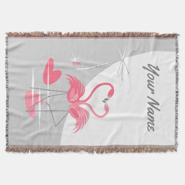 Flamingo Liebe Grosser Moon Name vertikal Decke (Vorderseite)