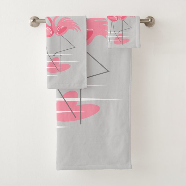 Flamingo Liebe Handtuch Set (Insitu)