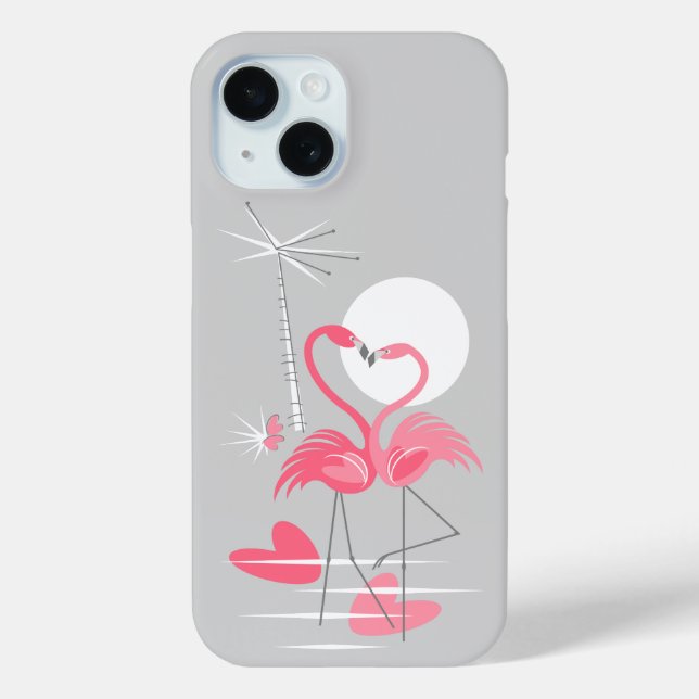 Flamingo Liebe iPhone Gehäuse Case-Mate iPhone Hülle (Rückseite)