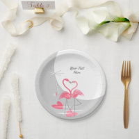Flamingo Liebe Large Moon Text Teller