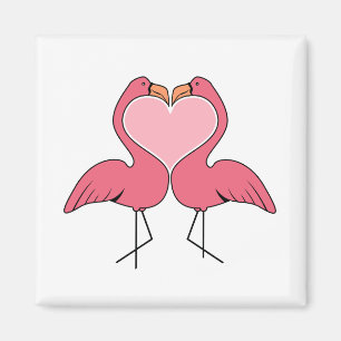 Flamingo-Liebe Magnet