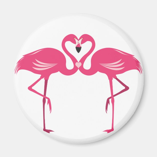 Flamingo-Liebe Magnet (Vorne)