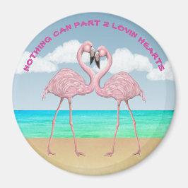 Flamingo-Liebe Magnet