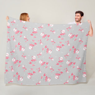 Flamingo Liebe Multi Fleece große horizontale