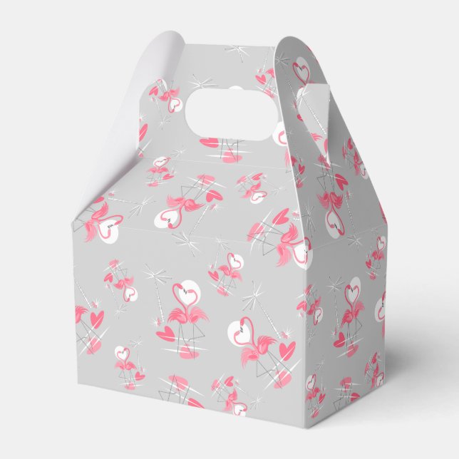 Flamingo Liebe Multi Gevor Box gable Geschenkschachtel (Vorderseite)