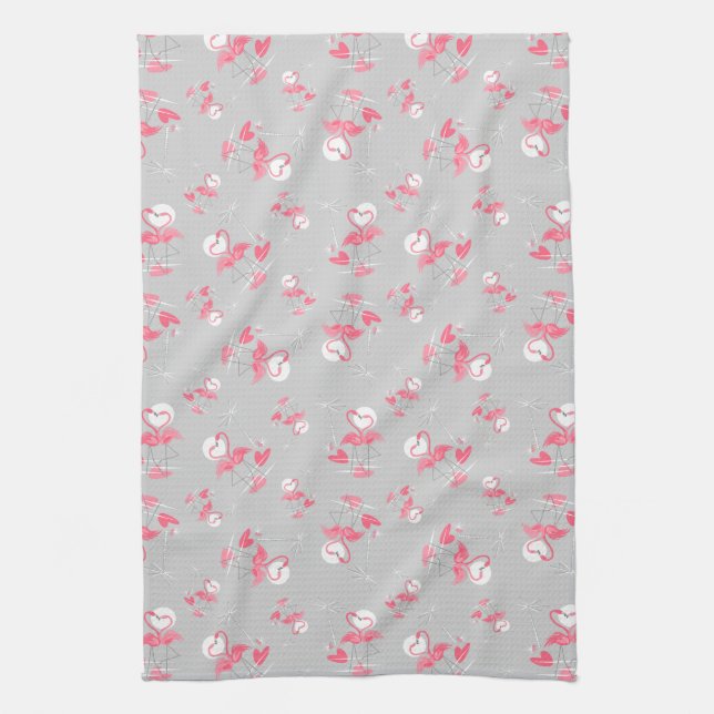 Flamingo Liebe Multi Küchentuch vertikal (Vertikal)