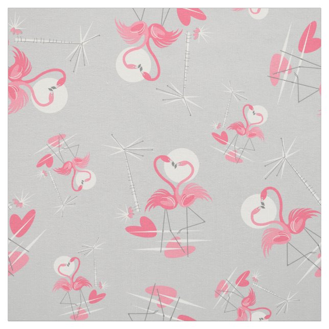 Flamingo Liebe Multi Stoff klein (Muster)