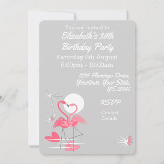 Flamingo Liebe Multiback Einladung