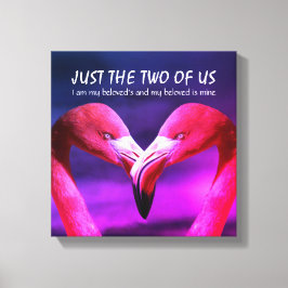 Flamingo | LIEBE | NUR DIE BEIDEN VON UNS | CHRIST Leinwanddruck