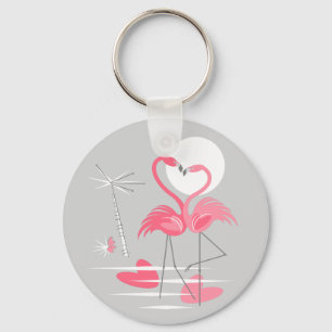 Flamingo Liebe Schlüsselanhänger Basic
