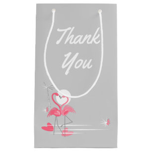 Flamingo Liebe Side Danke, kleine Dankeschön Geschenktüte
