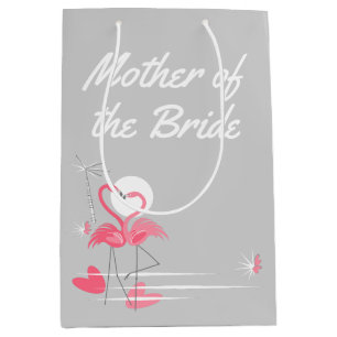 Flamingo Liebe Side Mother of the Bride medium Mittlere Geschenktüte