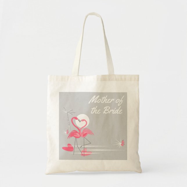 Flamingo Liebe Side Mutter der Bride Haushalt Tasc Tragetasche (Vorne)