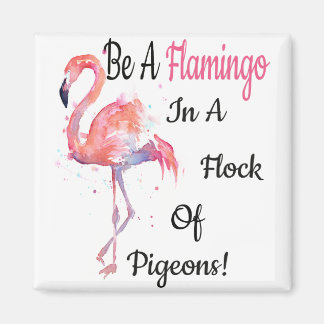 Flamingo Liebe t -Shirt Magnet