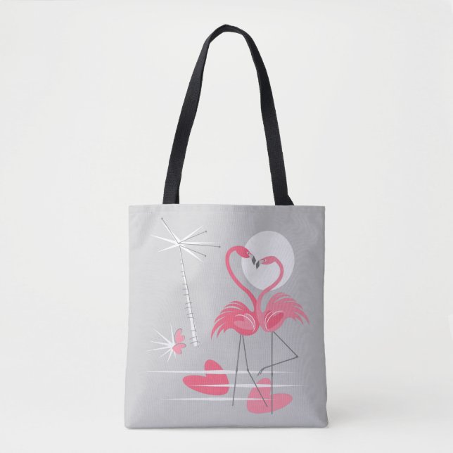 Flamingo Liebe Tasche Multi (Vorderseite)