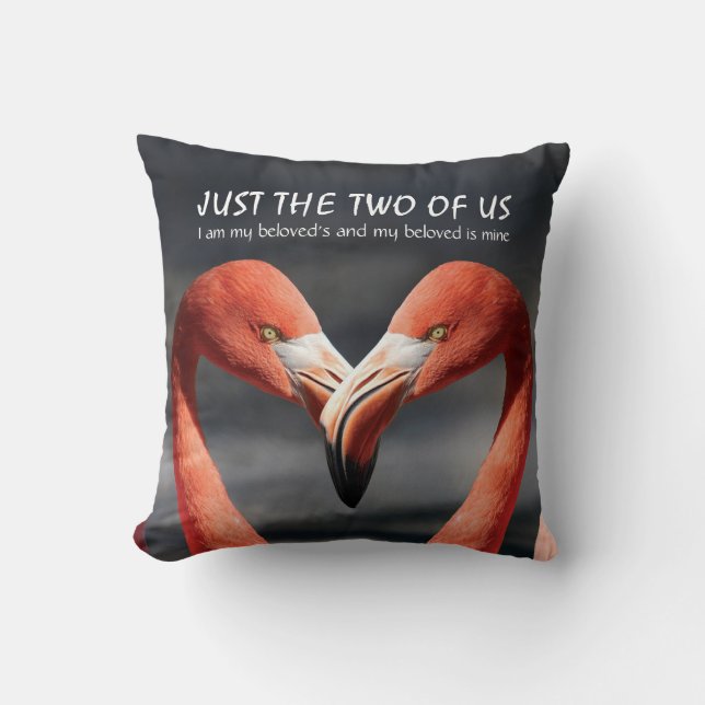 FLAMINGO Liebe Valentine Couple NUR DIE BEIDEN VON Kissen (Vorderseite)