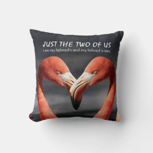 FLAMINGO Liebe Valentins-Paar NUR WIR ZWEI Kissen