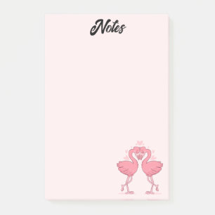 Flamingo-Liebes-Post-it-Notes Post-it Klebezettel