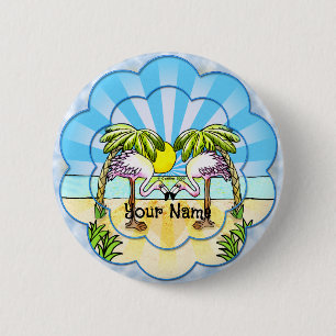 Flamingo Liebhaber Button