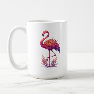 Flamingo Liebhaber Große klassische Keramik Kaffeetasse