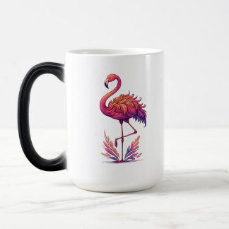 Flamingo Liebhaber Große Morphing Verwandlungstasse