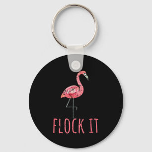 Flamingo-Liebhaber Sommer Vogel tropisches Tier Sc Schlüsselanhänger