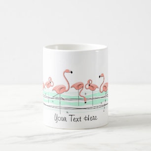 Flamingo-Linie "Text" Tasse
