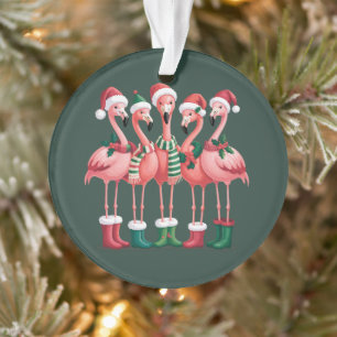 Flamingo Lover Geschenk Weihnachten Frohe Weihnach Ornament
