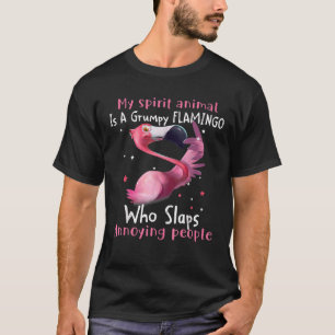 Flamingo Lover mein Geist Tier ist grimmig Flaming T-Shirt