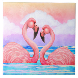 Flamingo Lovers Fliese