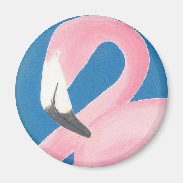 Flamingo-Magnet Magnet (Vorne)