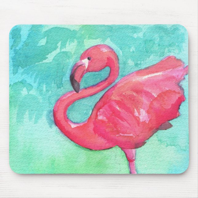 Flamingo-Mausunterlage Mousepad (Vorne)