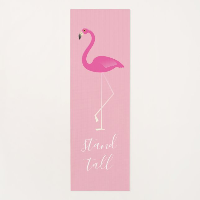 Flamingo mit Cocktails am Strand individuell gesta Yogamatte (Vorderseite)