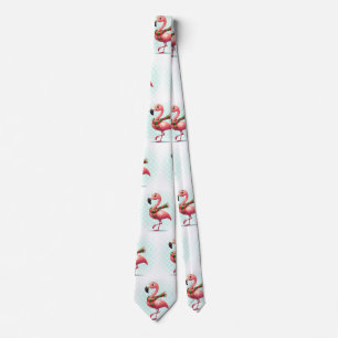 Flamingo mit einem Scarf Krawatte